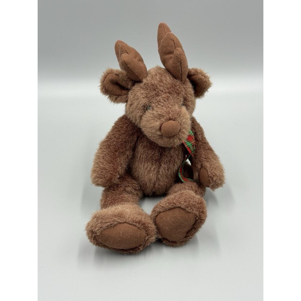 Vintage Reindeer Moose Plush Oriental Trading Co 10” Stuffed Animal